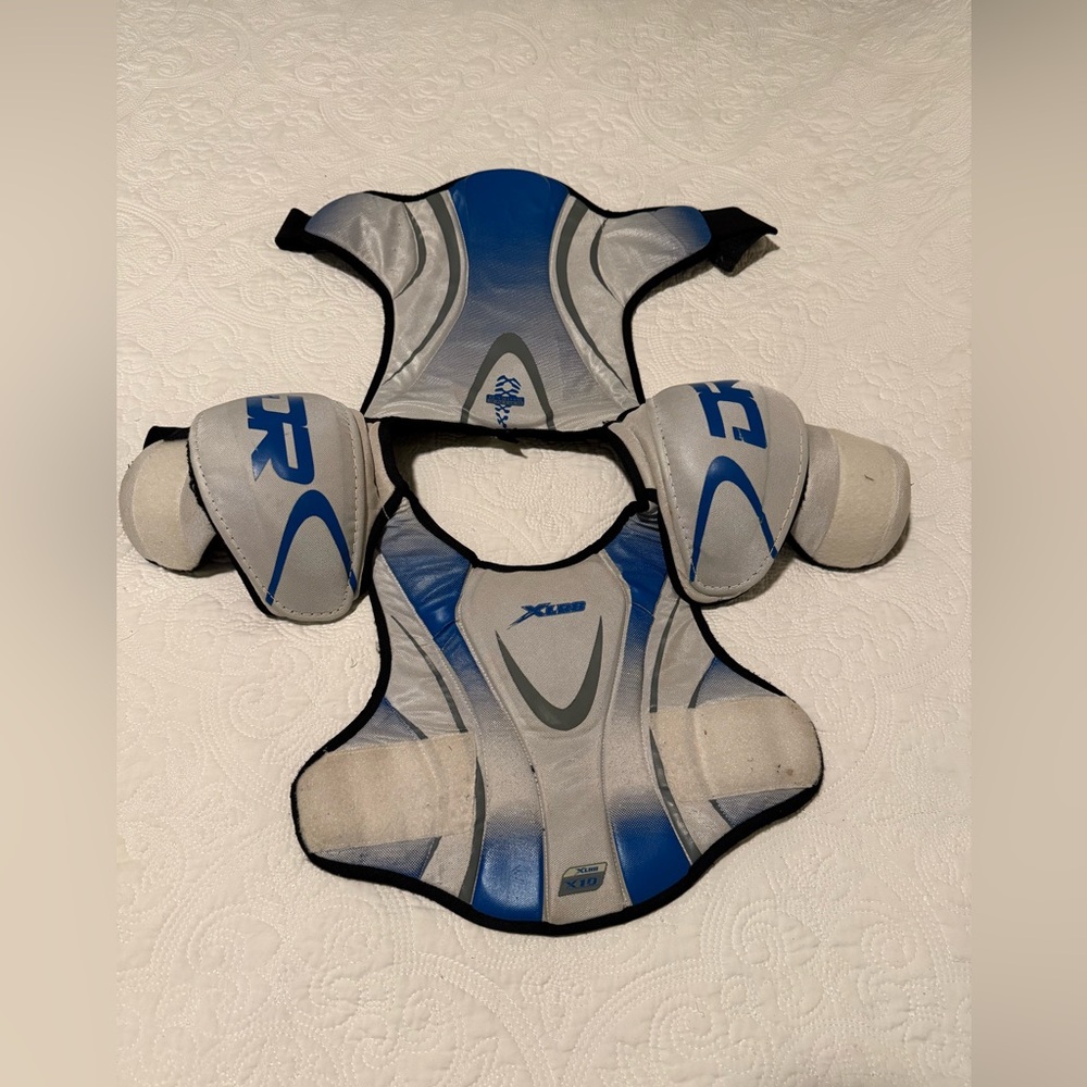 DR Blue and Gray Shoulder‎ Pads S (8-10 year old)